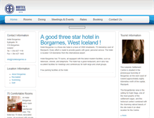 Tablet Screenshot of hotelborgarnes.is